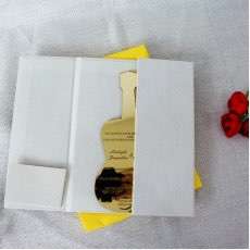 Acrylic Invitation Card With Velvet Box Slap-up Invitation Personalized Custom